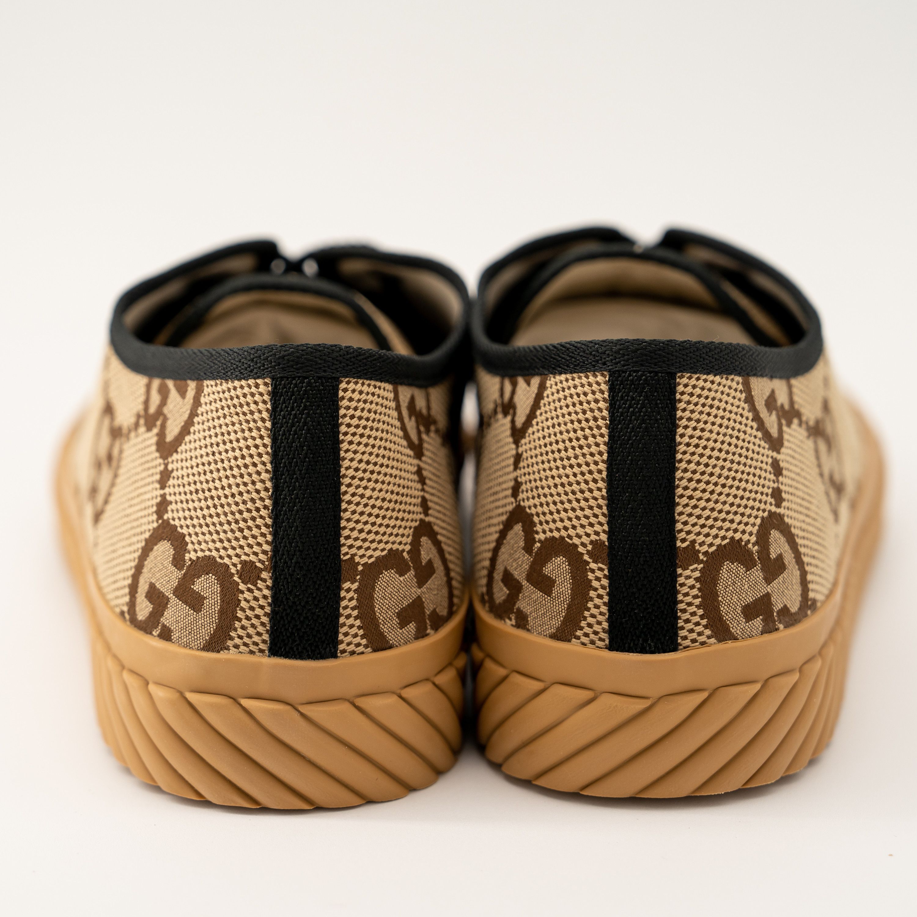 Gucci 13G 13.5 US Gucci Maxi GG Low Canvas Sneakers Beige Brown Size US 13 / EU 46 - 5 Thumbnail