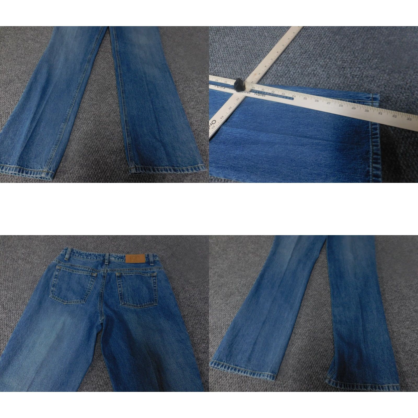 Loft LOFT Jeans Women 8 Blue Straight Denim Regular 31in Inseam Zip Pockets Stretch Designer Vintage No Size 30" / US 8 / IT 44 - 8 Thumbnail