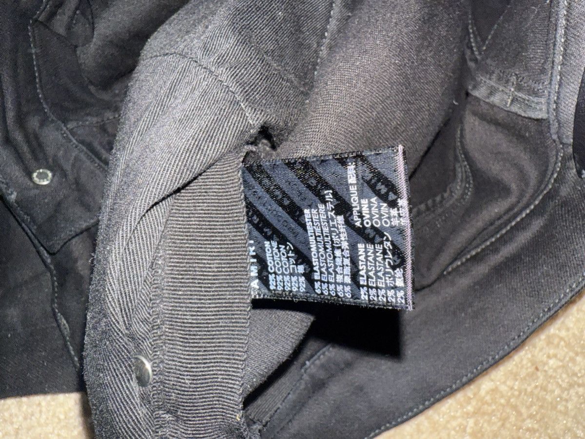 Amiri Black Silver Patch Amiri MX1 Size US 33 - 8 Thumbnail
