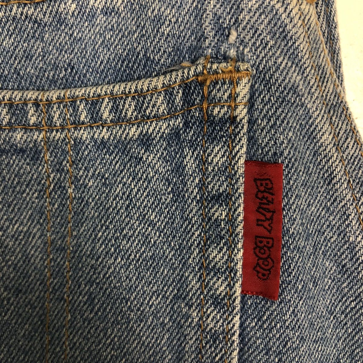 Cartoon Network 🔥Vintage Denim Overall Trousers Worker Betty Boop Big Logo Size US 36 / EU 52 - 13 Thumbnail