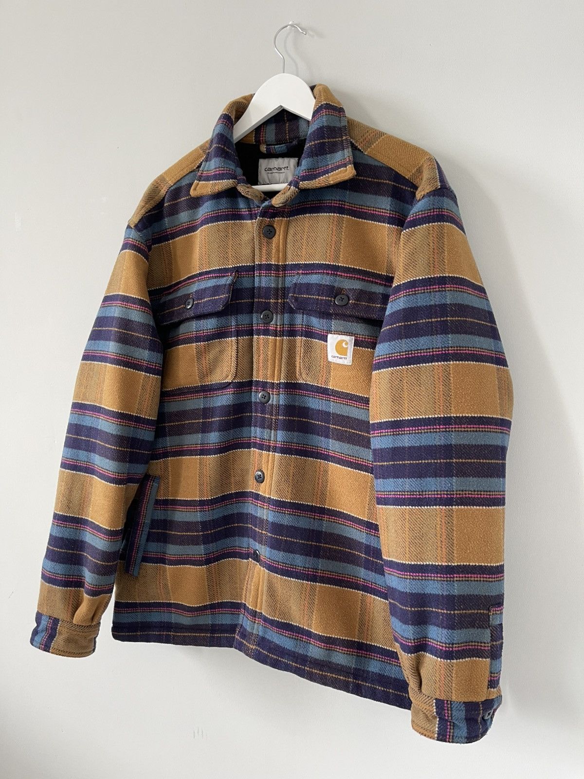 Carhartt Wip Carhartt WIP Flannel Sherpa Lined Daron Shirt Jacket Size US M / EU 48-50 / 2 - 3 Thumbnail
