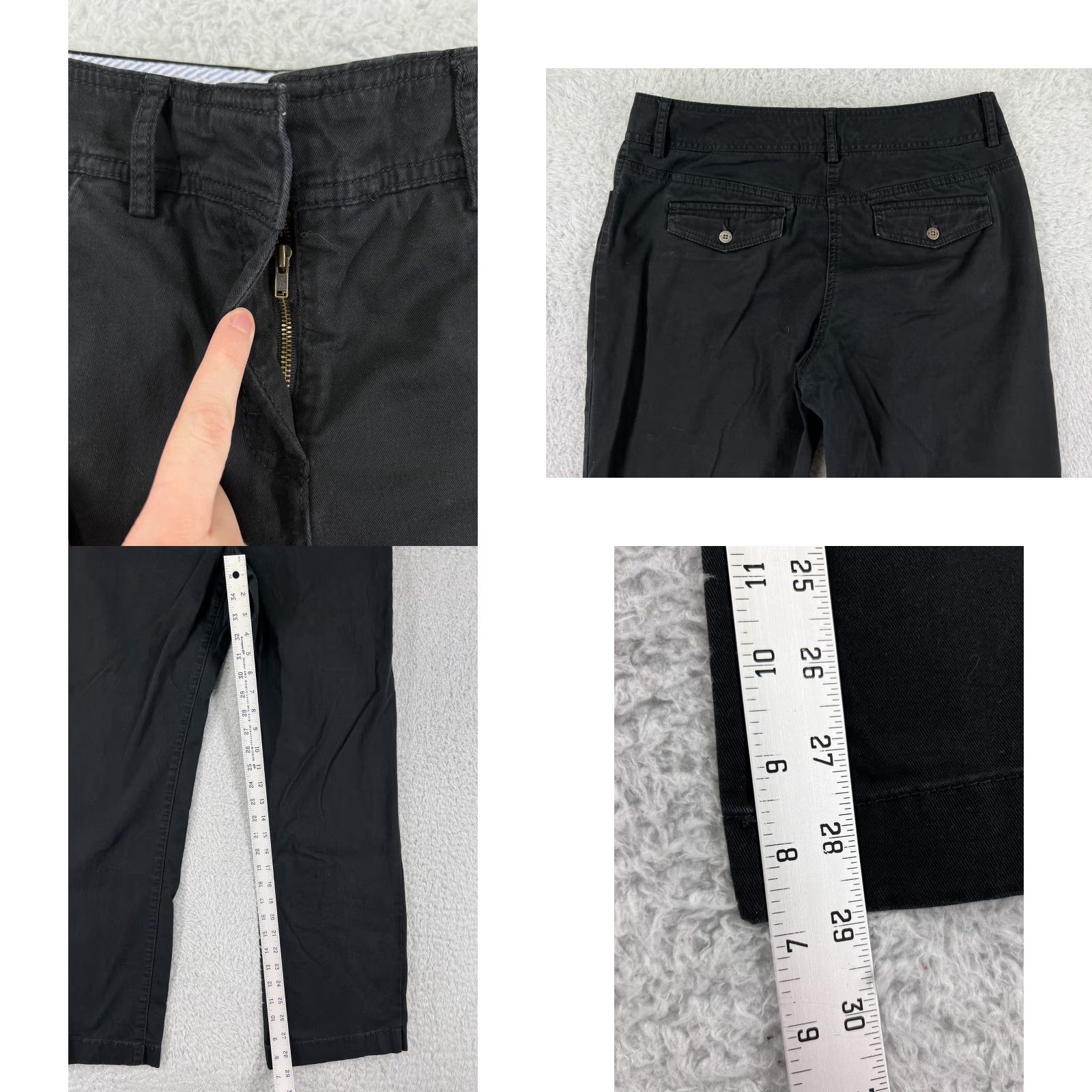 Tommy Hilfiger Tommy Hilfiger Jeans Womens 10 Black Denim Straight Leg Stretch Cotton Pants Regular Adult Womens Black Denim Jeans 10 Tommy Hilfiger Size 32" / US 10 / IT 46 - 8 Thumbnail