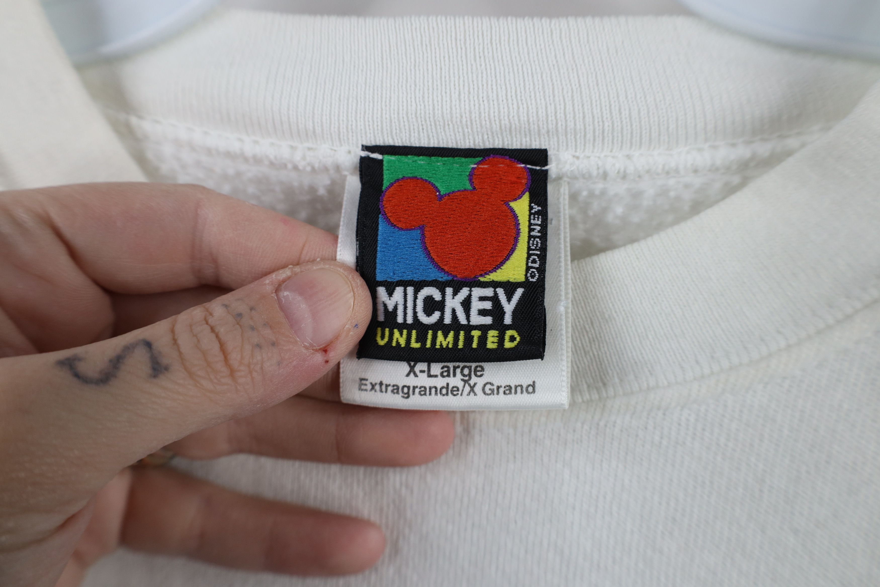 Disney × Vintage Vintage 90s Disney Mickey Mouse Big Logo Sweatshirt USA Size US XL / EU 56 / 4 - 9 Thumbnail