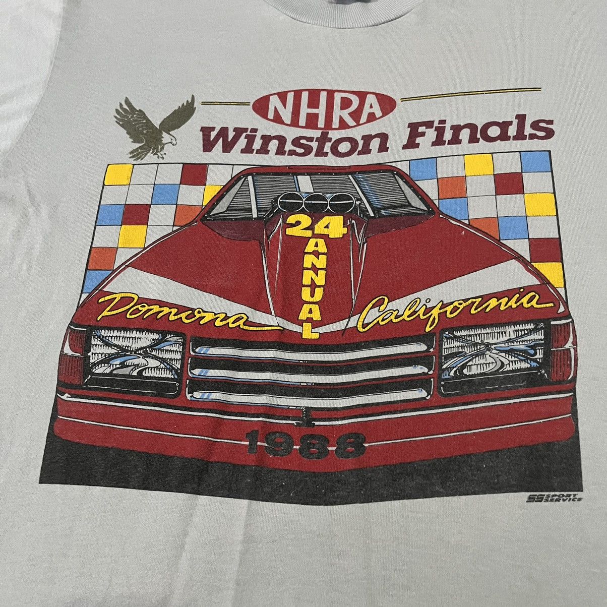 NASCAR × Vintage Vintage 1988 NHRA Winston Final T-shirt Size US XL / EU 56 / 4 - 2 Thumbnail