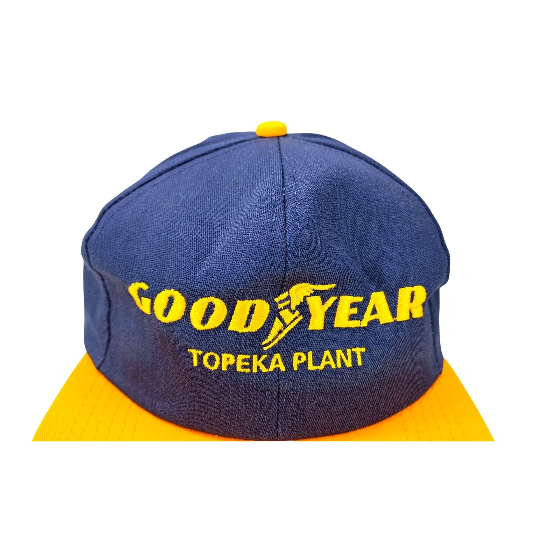 Vintage Vintage Goodyear Topeka Snapback Cap Blue Yellow Adjustable Size ONE SIZE - 2 Thumbnail