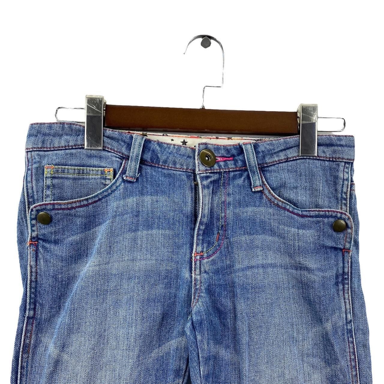 Vintage Vtg X-LARGE X-GIRL SKATEBOARD Slim Fit Denim Jeans Blue Size 36" / US 14 / IT 50 - 3 Thumbnail