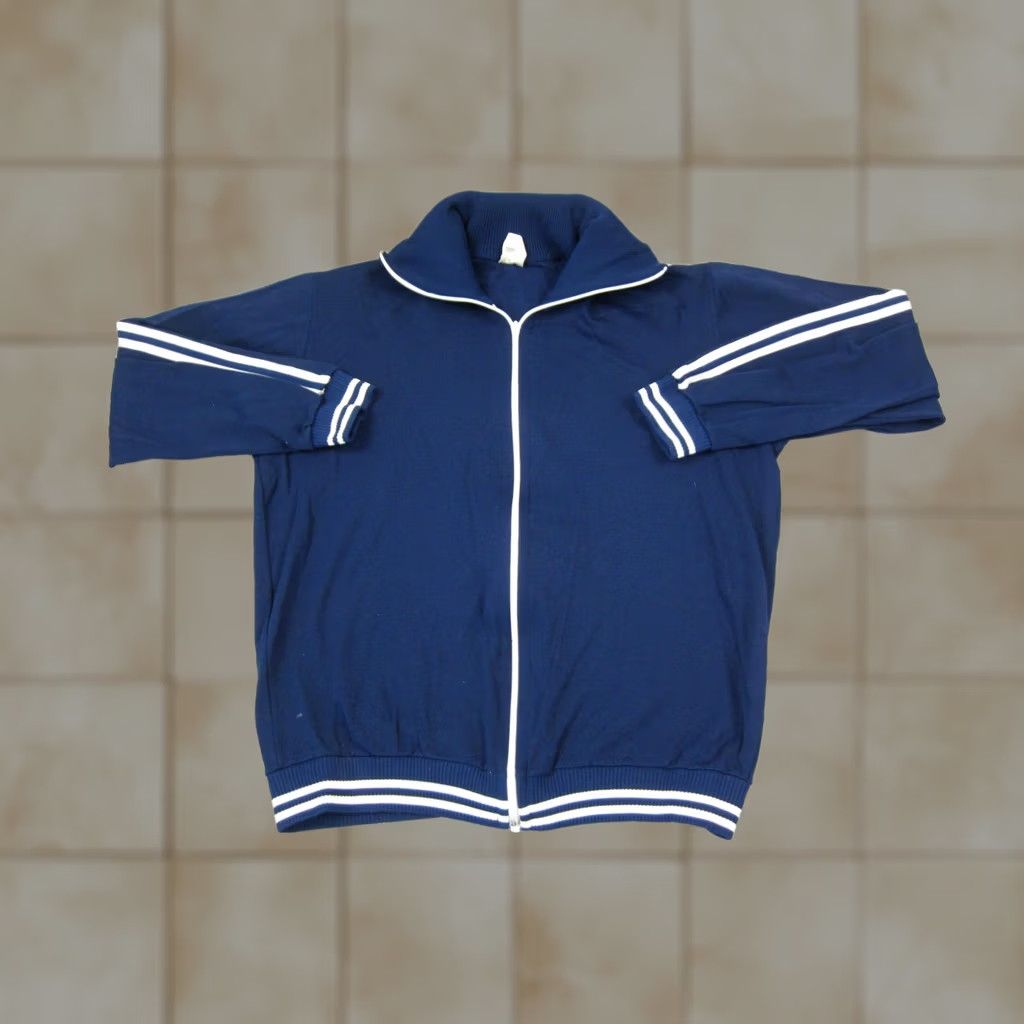 Vintage VINTAGE BRI Track Jacket Womens 6 Blue Full Zip Athletic Training 50s 60s Size M / US 6-8 / IT 42-44 - 1 Thumbnail