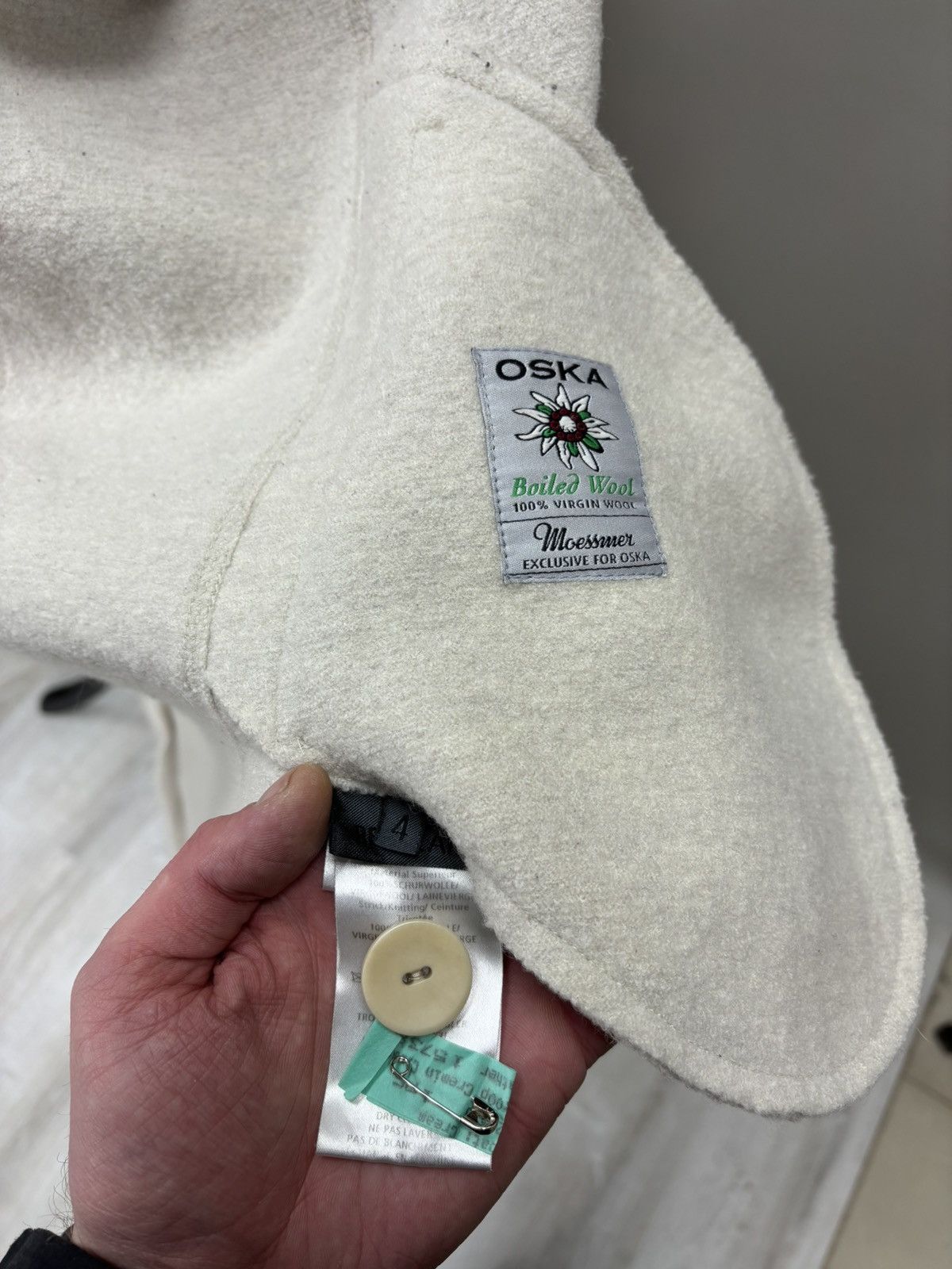 OSKA Womens wool coat OSKA Size 4 Color White Size L / US 10 / IT 46 - 16 Thumbnail