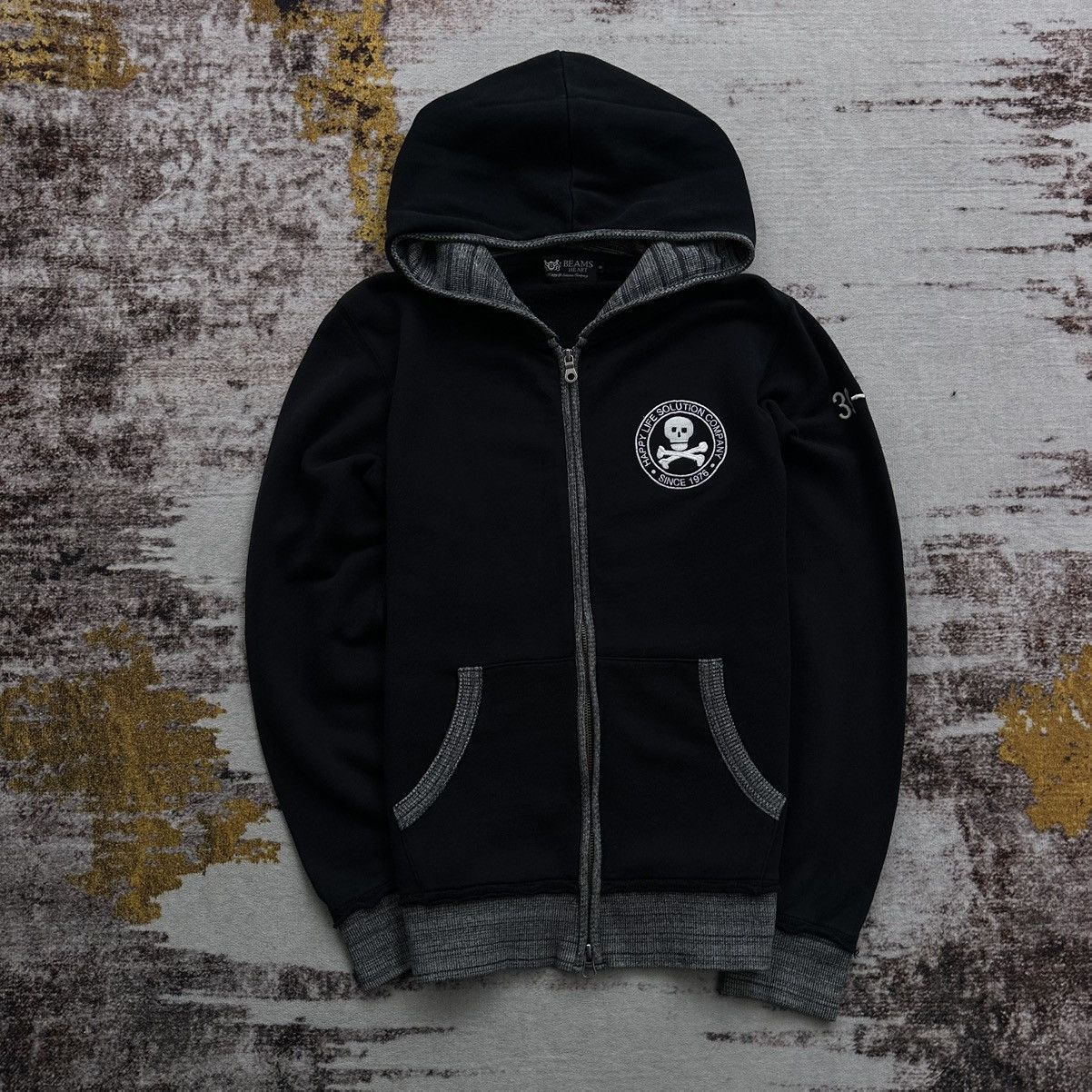 Beams Plus BEAMS HEART SKULL EMBROIDERED ZIP HOODIE JAPAN STREET STYLE Size US S / EU 44-46 / 1 - 1 Thumbnail