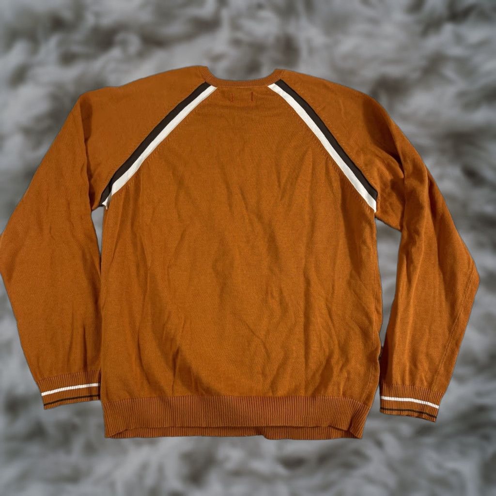 Guess VINTAGE GUESS Sweater Mens XL Brown Orange Cotton Y2K Knit Pullover Grunge NWT Size US XL / EU 56 / 4 - 1 Thumbnail