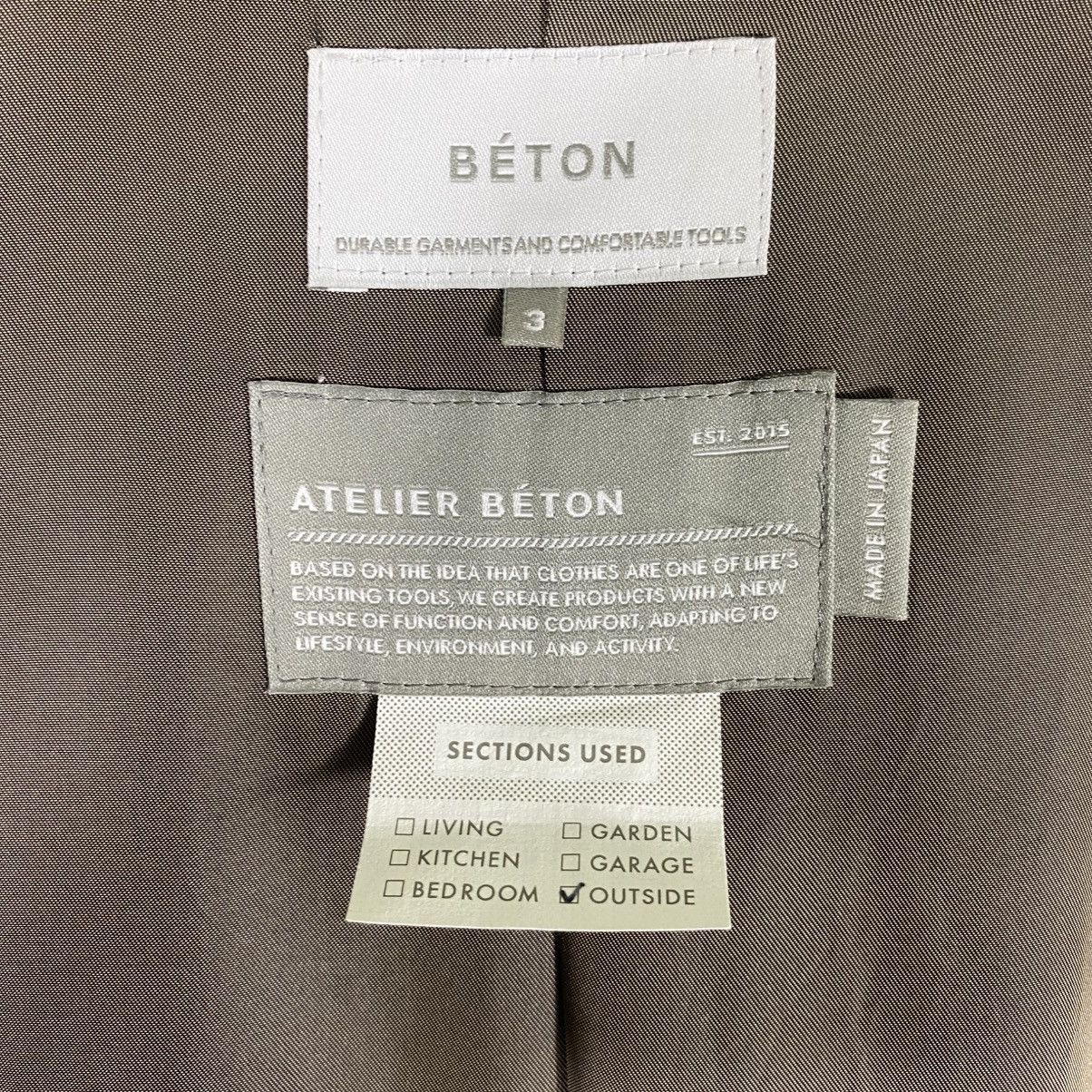 Designer × Japanese Brand × Other Atelier Beton Long Jacket Button Size 3 (L) Brown Colour Size US L / EU 52-54 / 3 - 7 Thumbnail
