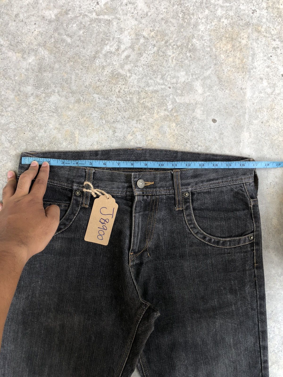 PPFM PPFM Distressed Jeans Slim Cut Size US 33 - 18 Thumbnail