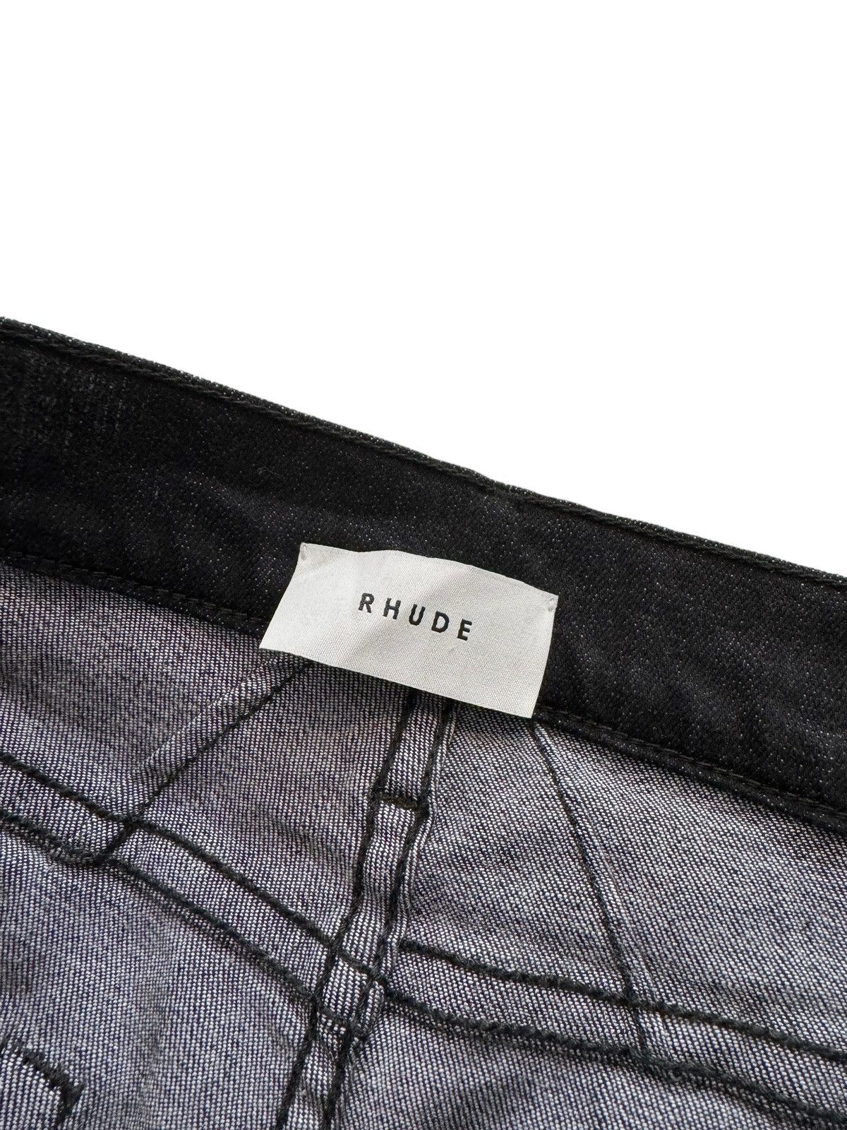 Rhude OG Distressed Black Plaid Boxer Denim Size US 28 / EU 44 - 4 Thumbnail