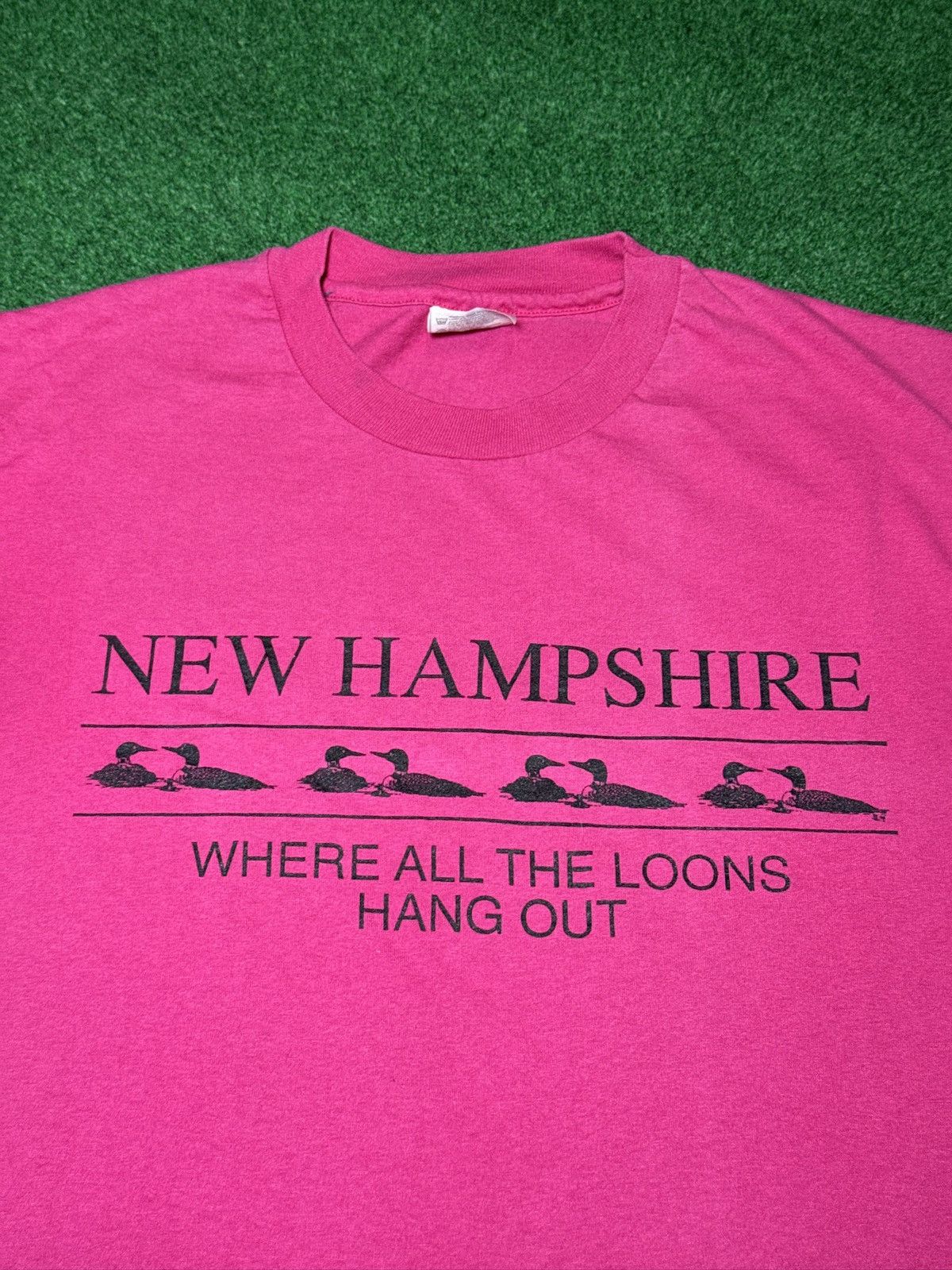 Vintage Vintage 90s New Hampshire Where The Loons Hangout T Shirt Size M / US 6-8 / IT 42-44 - 2 Thumbnail