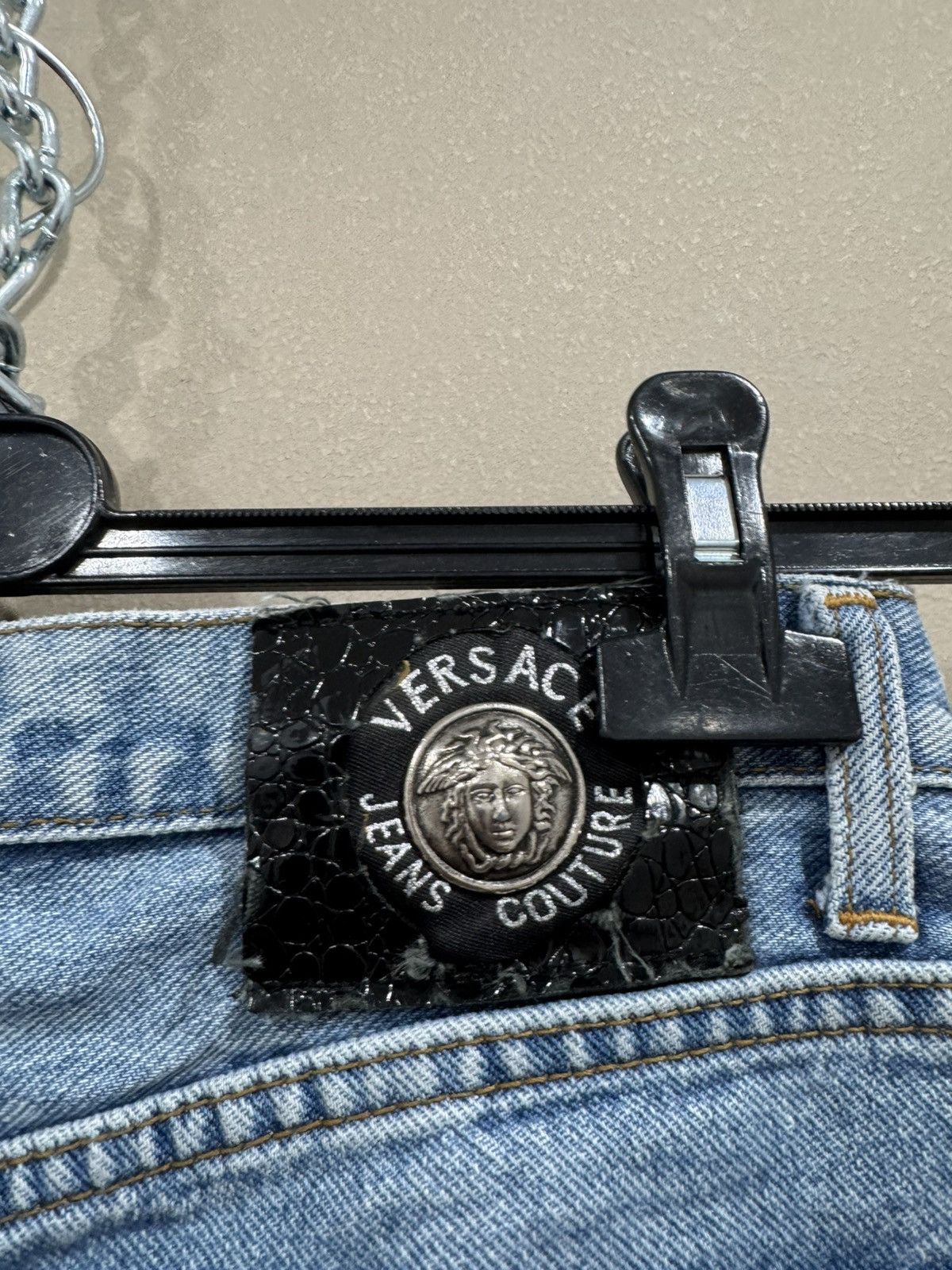 Versace Vintage Versace Jeans Couture Denim Luxury Hype Y2K Jeans Size US 31 - 5 Thumbnail