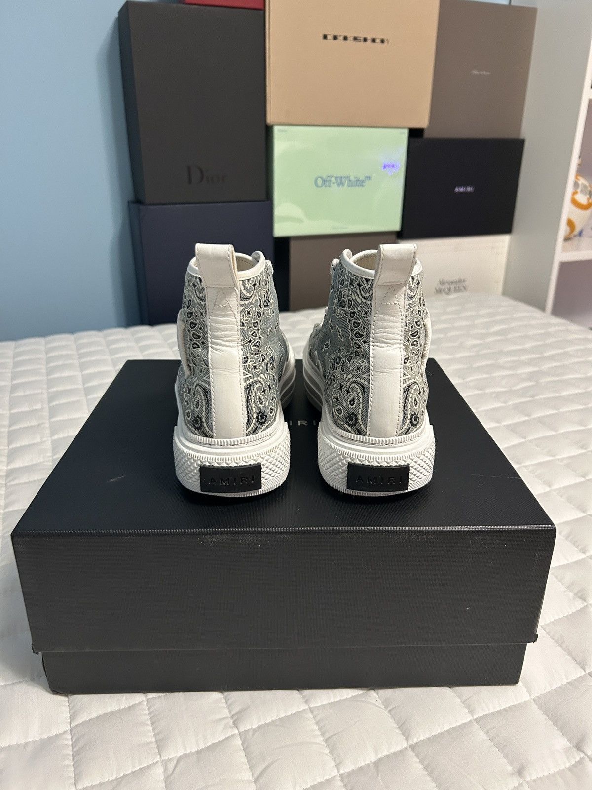 Amiri Amiri Court High-Top Bandana Sneakers Size US 7 / IT 37 - 5 Thumbnail