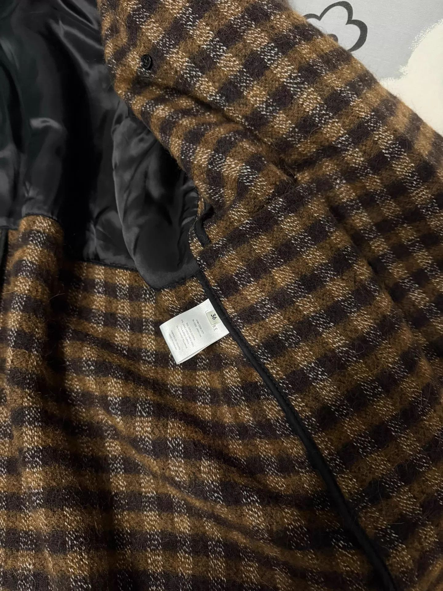 Lemaire Lemaire Belted Wool Check Coat 95 New Authentic Size XS / US 0-2 / IT 36-38 - 5 Thumbnail