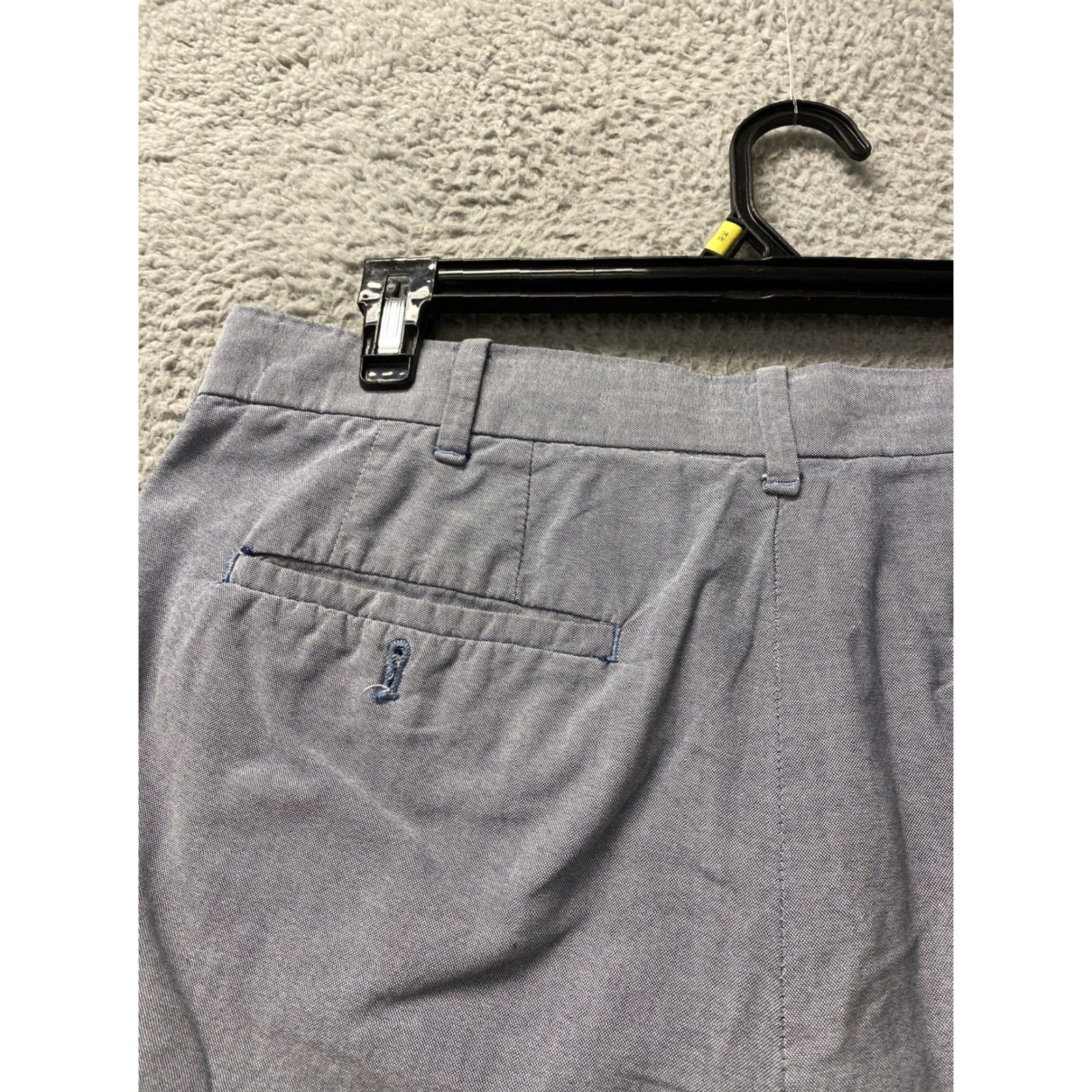 Izod VINTAGE IZOD Chino Shorts Men 34 Blue Cotton Light Bermuda Casual Men's 34 Blue Pockets American Classic 90s Size US 34 / EU 50 - 8 Thumbnail