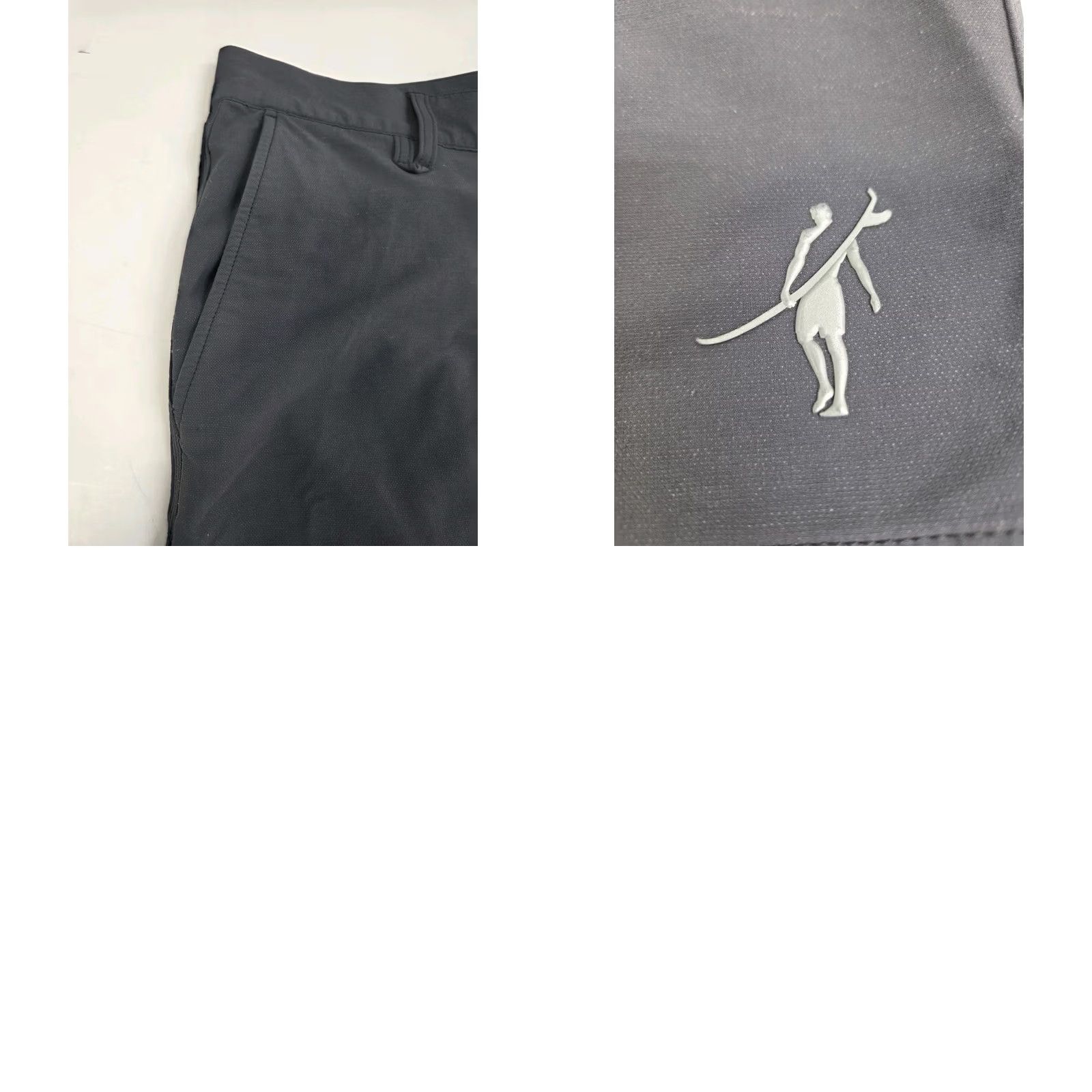Vintage Toes on the Nose Mens Gray Stretch Chino Shorts Pockets Size 38/8" #7825 Size US 38 / EU 54 - 8 Thumbnail