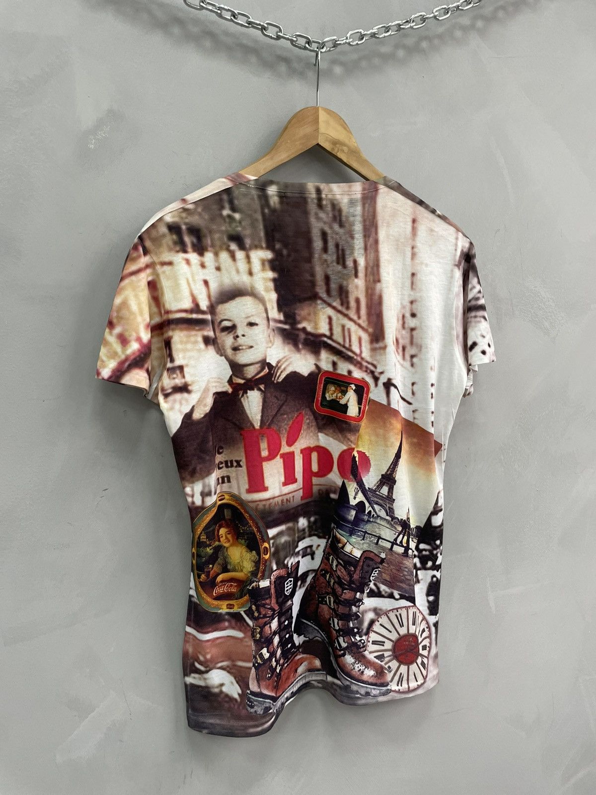 Just Cavalli Rare Roberto cavalli over print v neck t shirt Size US L / EU 52-54 / 3 - 7 Thumbnail
