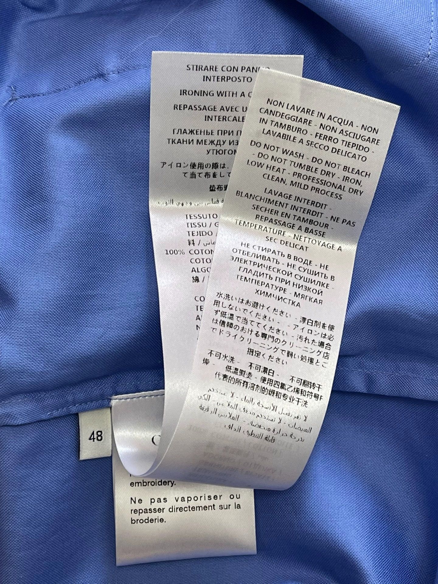 Gucci Gucci Runway Blue Shirt Men's 48 Size US M / EU 48-50 / 2 - 8 Thumbnail