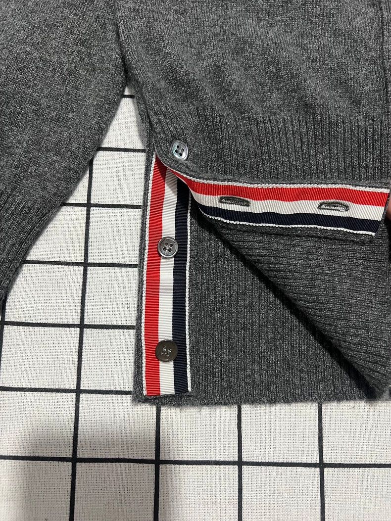 Thom Browne Thom Browne Gray five-knot wool sweater Size US XXS / EU 40 - 5 Thumbnail