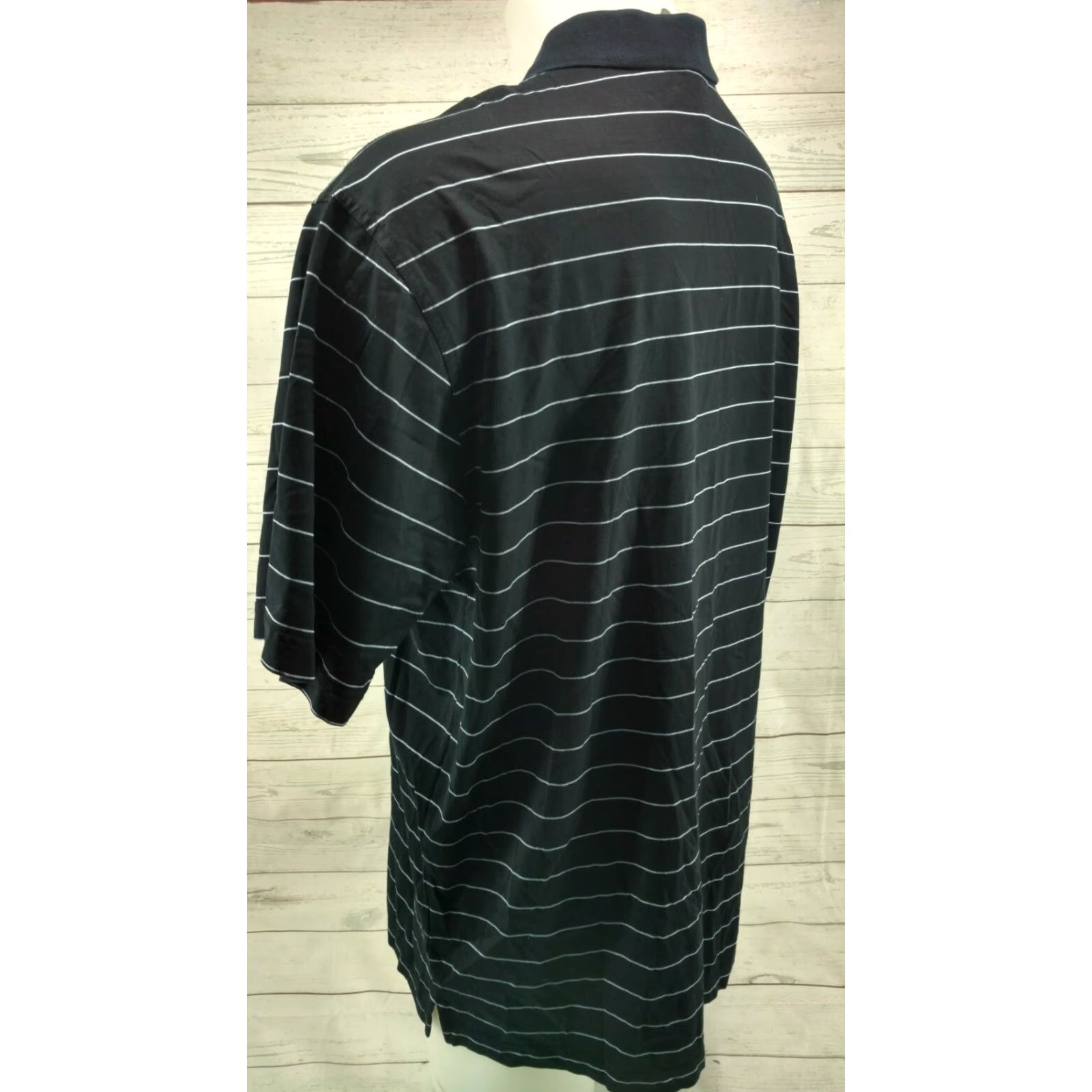Vintage Amen Corner Dark Blue Masters Golf Logo Striped Shirt XL Shirt Mens Basic Polo Size US XL / EU 56 / 4 - 7 Thumbnail