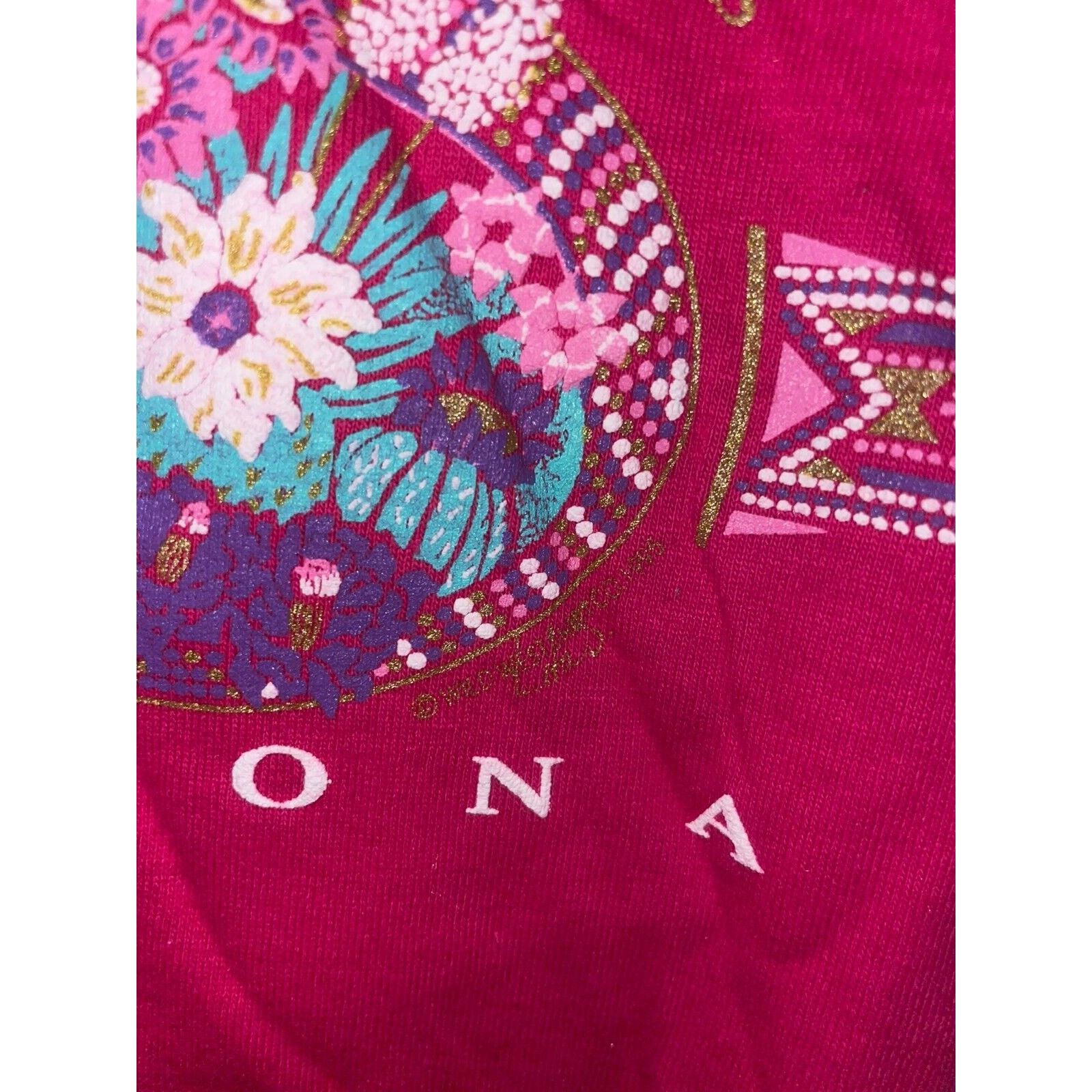 Jerzees Vintage Sedona Arizona Shirt Desert Pink Tee VTG 90s Large Size US L / EU 52-54 / 3 - 5 Thumbnail
