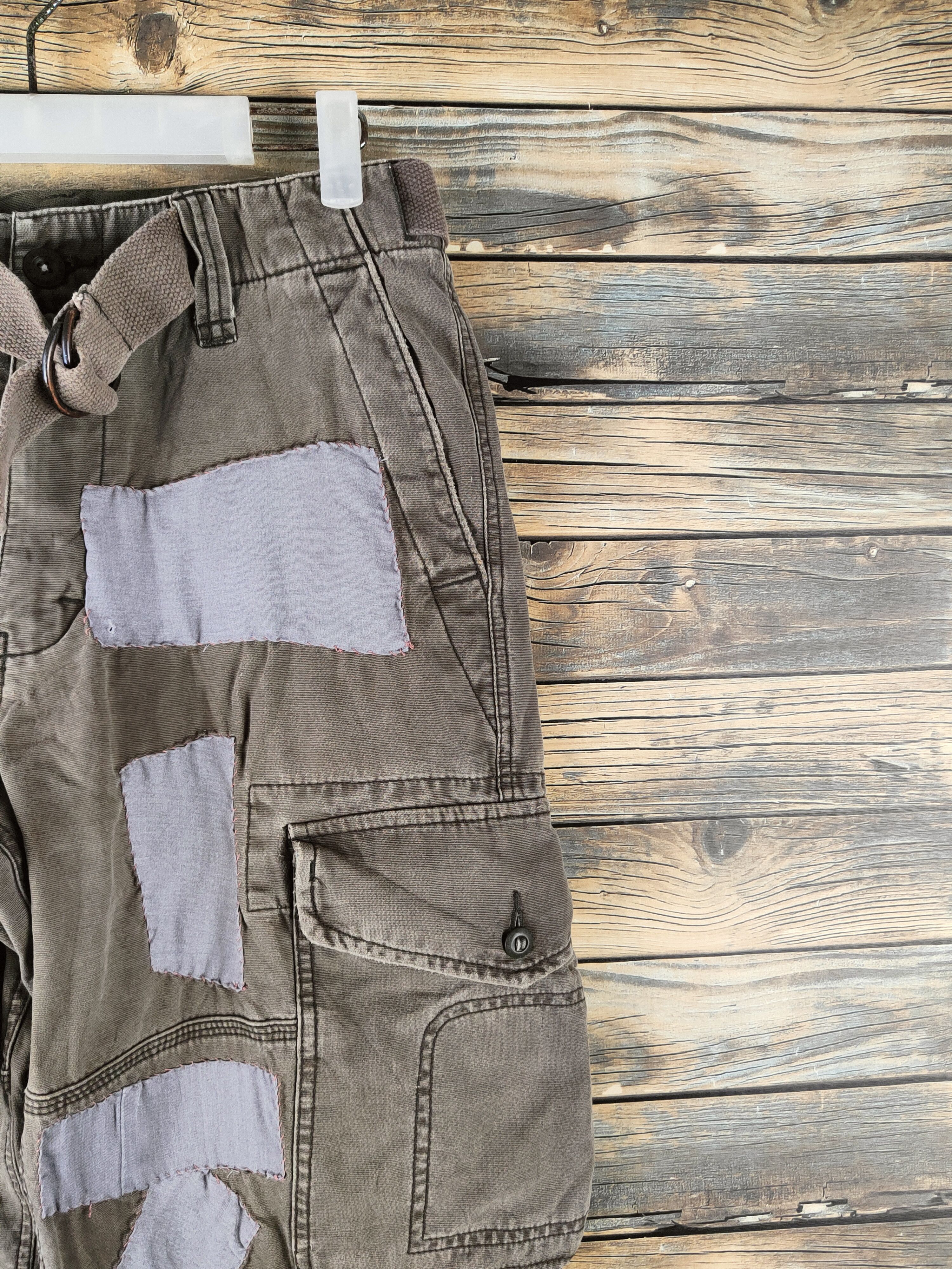 Japanese Brand DL Old Navy Brown Multipocket Cargo Pants #46-393 Size US 28 / EU 44 - 5 Thumbnail