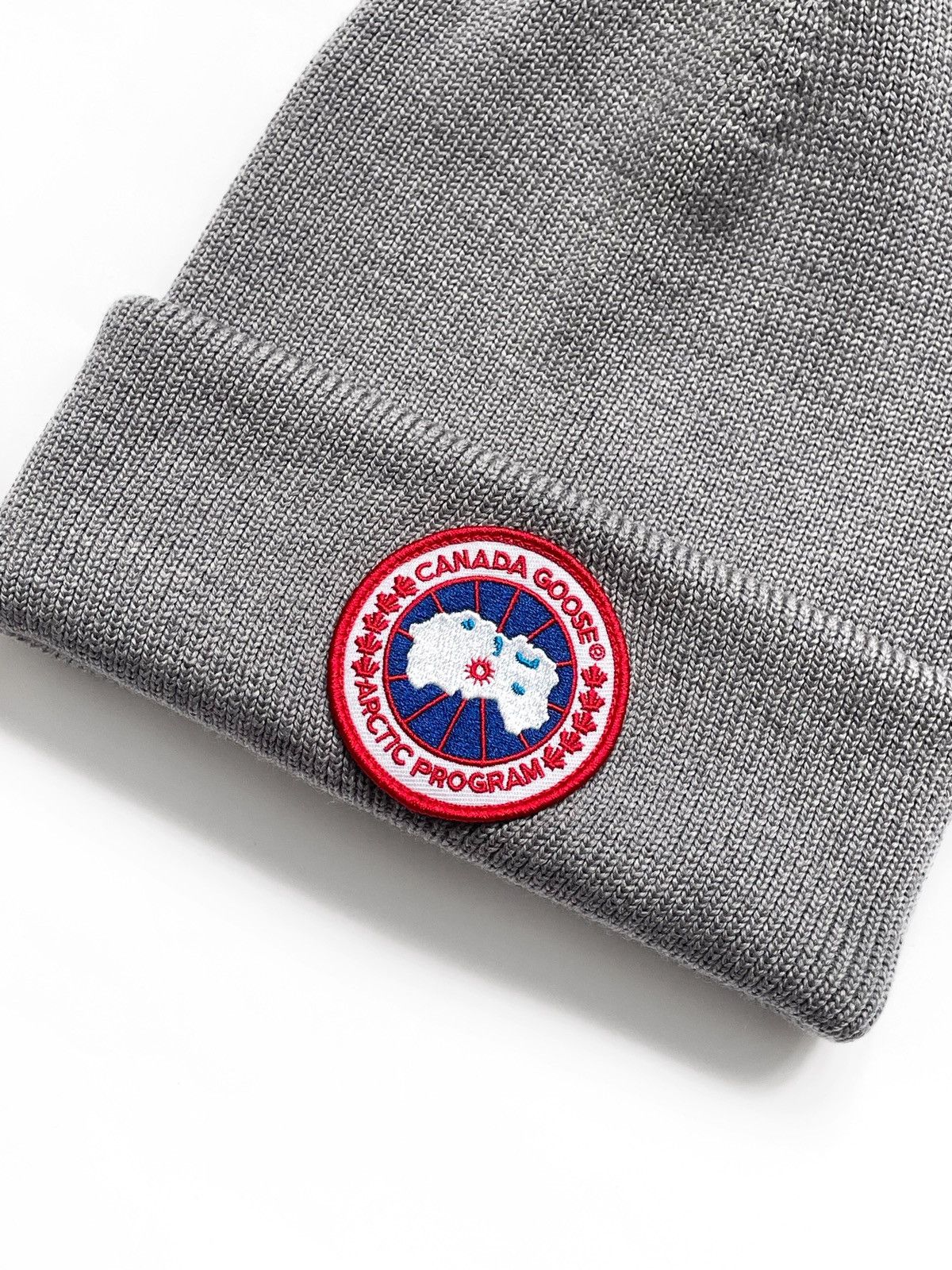 Canada Goose Canada Goose Artic Disc Toque Heather Grey Wool Beanie Hat Size ONE SIZE - 3 Thumbnail