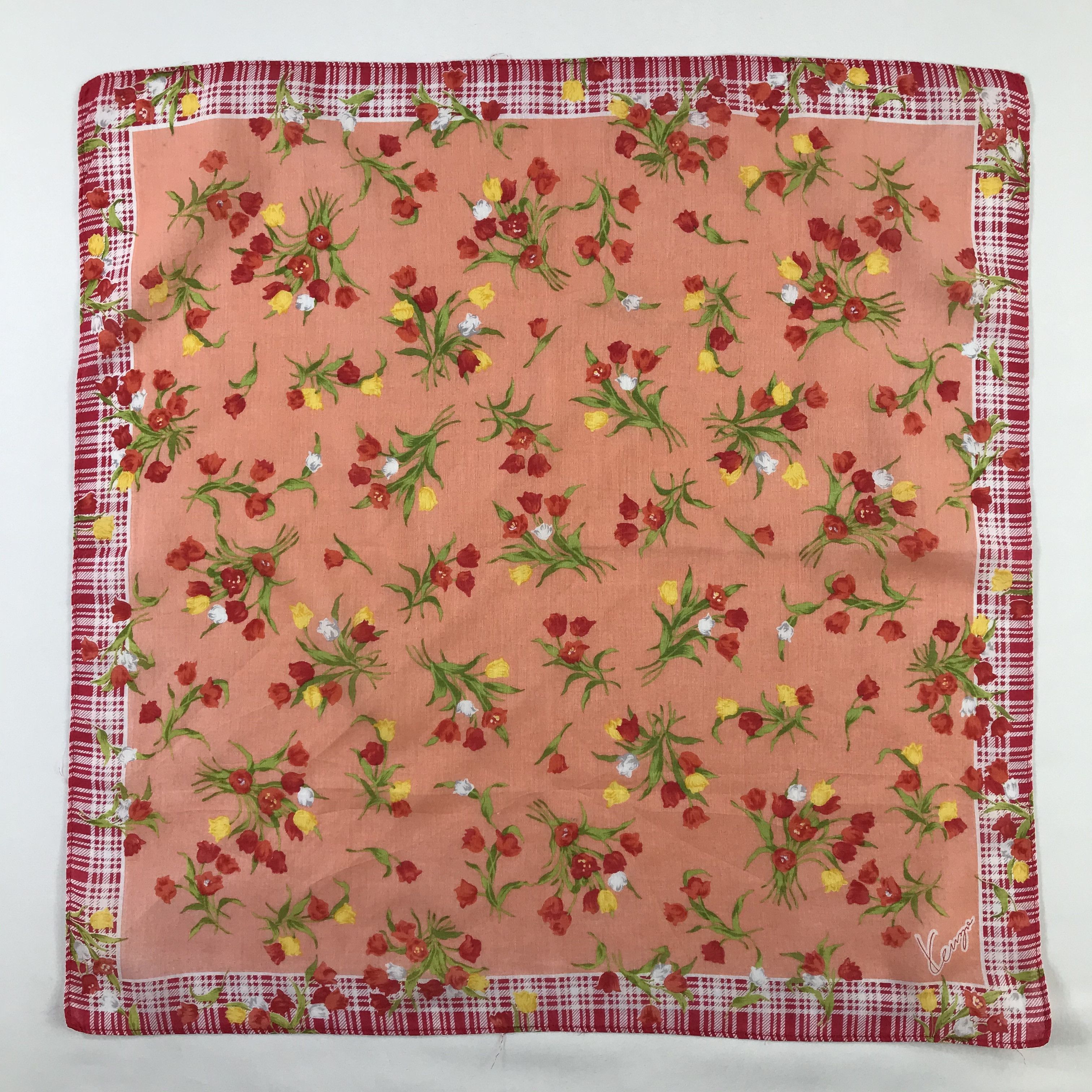Kenzo × Vintage Kenzo Bandana / Handkerchief / Neckerchief - S719 Size ONE SIZE - 1 Thumbnail