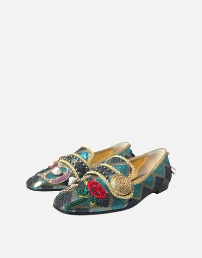 Dolce & Gabbana o1y0925 Loafers in Multicolor Size US 6.5 / IT 36.5 - 2 Thumbnail