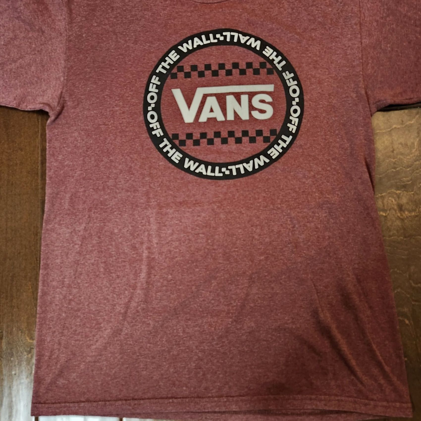 Vans VANS Retro T Shirt Men Red Short Sleeve Off the Wall Tee M Adult Regular Fit Crew Neck Graphic Logo 100% Cotton Knit Vintage: No Size US M / EU 48-50 / 2 - 3 Thumbnail