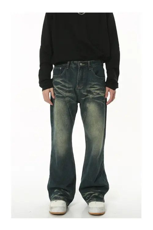 Other Vintage washed distressed flared straight jeans Size US 32 / EU 48 - 7 Thumbnail