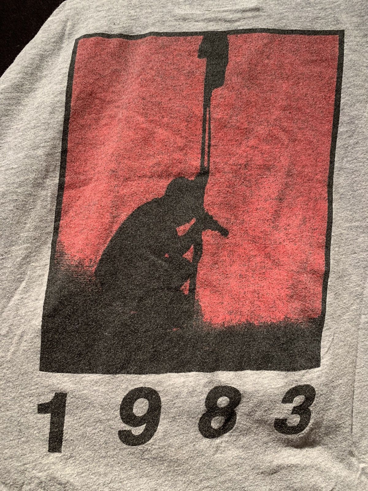 Band Tees × Trunk Ltd × Vintage RARE Vintage U2 Under A Blood Red Sky 1983 Tour Raglan Shirt Size US L / EU 52-54 / 3 - 6 Thumbnail