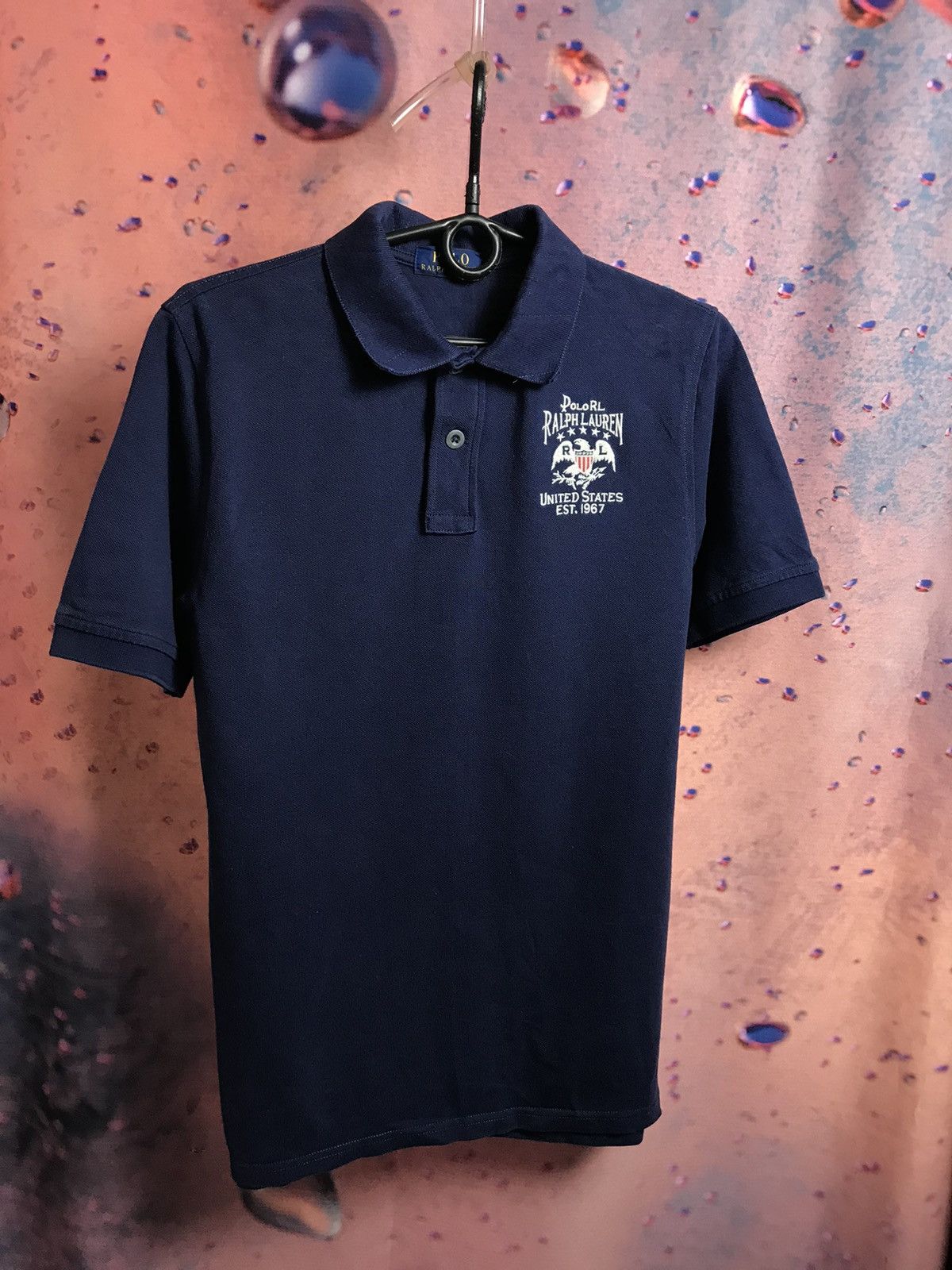 Vintage Vintage Polo Ralph Lauren USA luxury polo tee Size US S / EU 44-46 / 1 - 1 Thumbnail