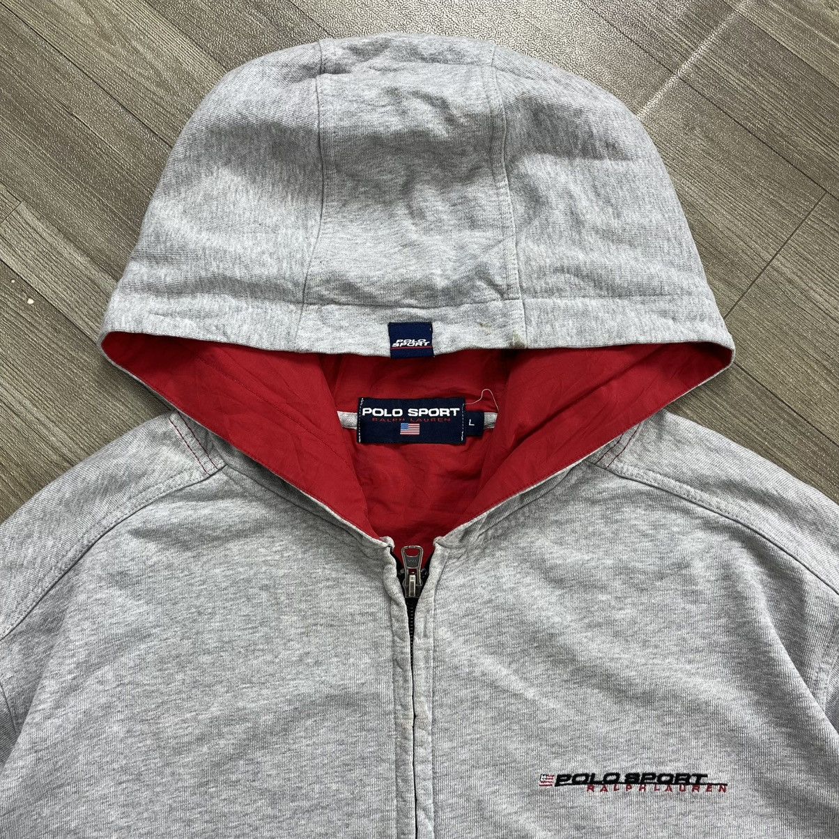 Polo Ralph Lauren 2000s Polo Sport Raplh Lauren - Small Logo Zip Hoodie Size US L / EU 52-54 / 3 - 3 Thumbnail