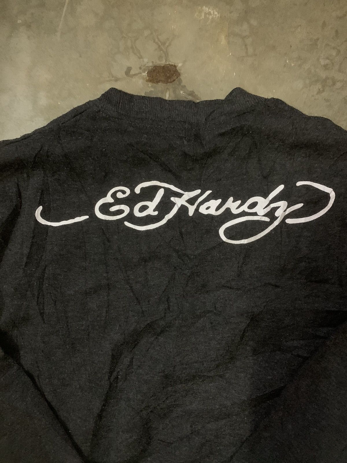 Designer × Ed Hardy Ed Hardy Spell Out Long Sleeve Tee Size US M / EU 48-50 / 2 - 7 Thumbnail