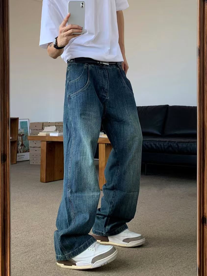 Japanese Brand × Jean American high street washed vintage casual cargo jeans Size US 32 / EU 48 - 1 Thumbnail