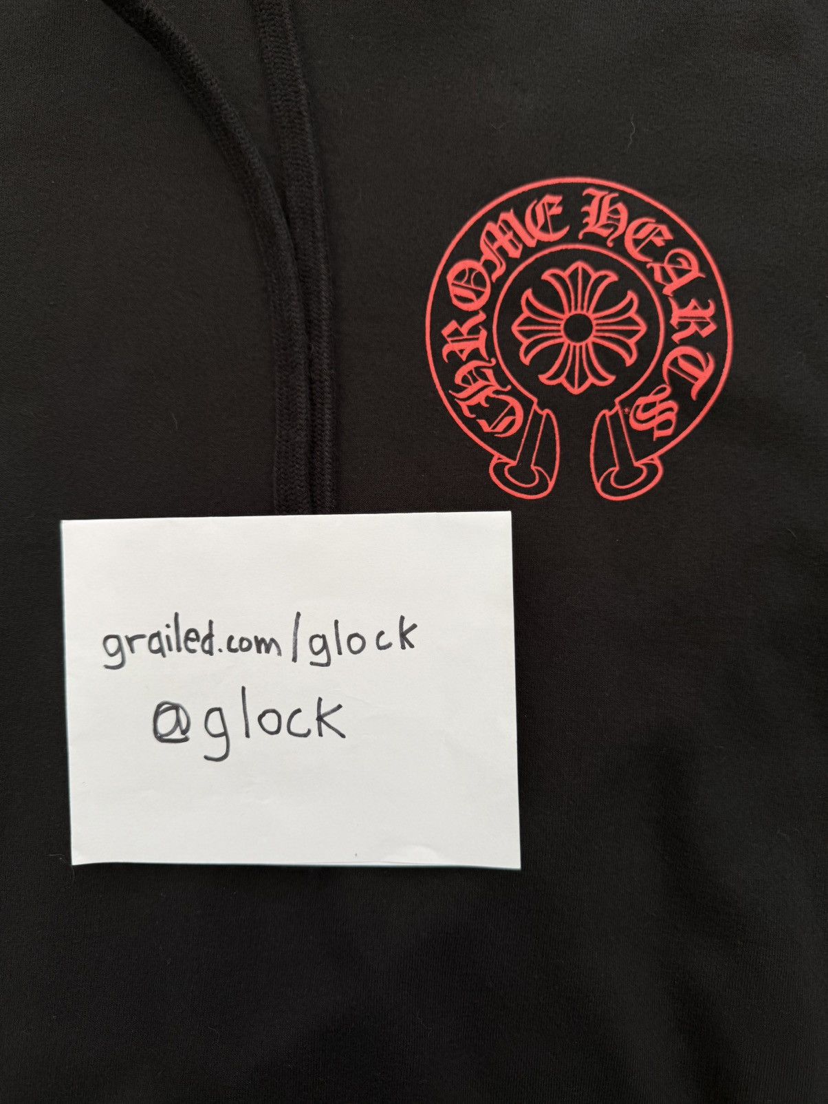 Chrome Hearts Chrome Hearts Online Exclusive Horseshoe Hoodie Blk Red XXL Size US XXL / EU 58 / 5 - 4 Thumbnail