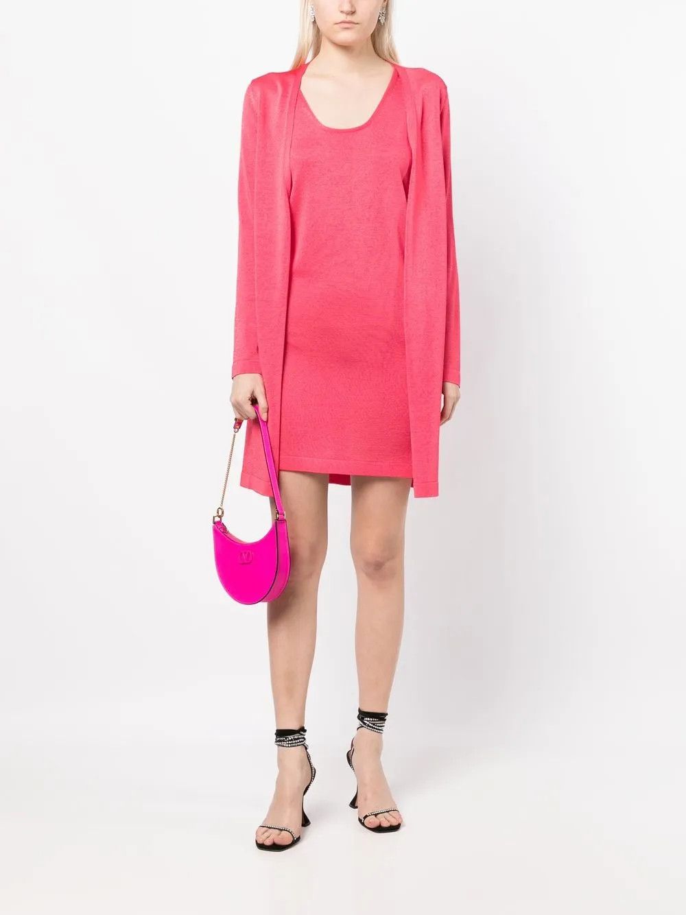 Tom Ford o1w1db10225 CGK003 Knitted Long-sleeve Cardigan in Dark Pink Size S / US 4 / IT 40 - 2 Thumbnail