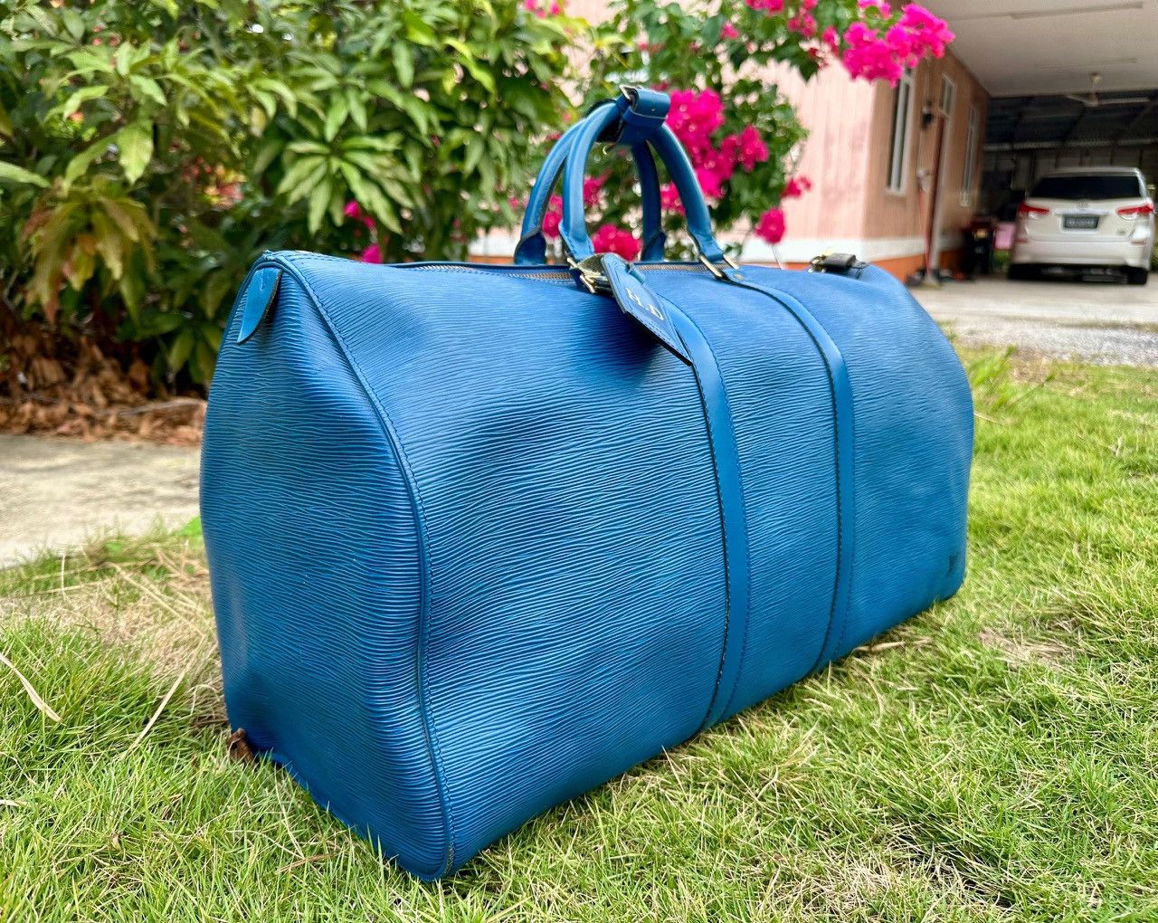 Louis Vuitton Authentic Louis Vuitton Keepall 50 Epi Leather Travel Bag Size ONE SIZE - 2 Thumbnail