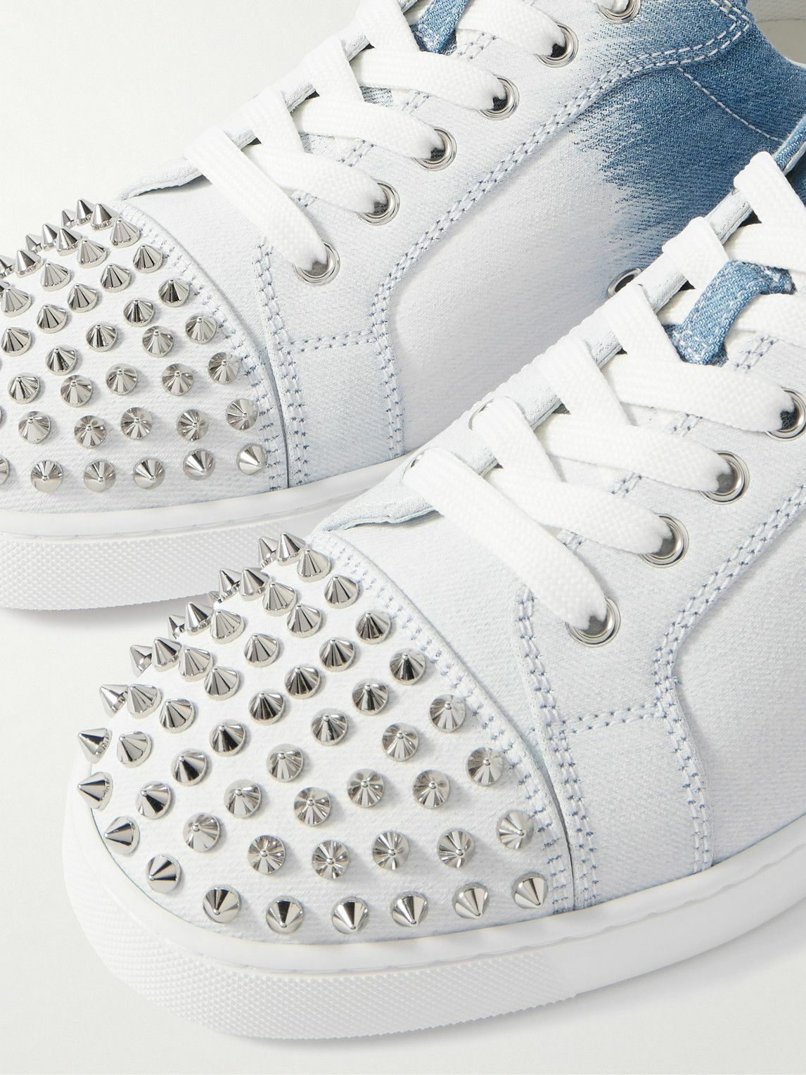 Christian Louboutin o1s1wg111025 Sneakers in White & Blue Size US 10 / EU 43 - 3 Thumbnail
