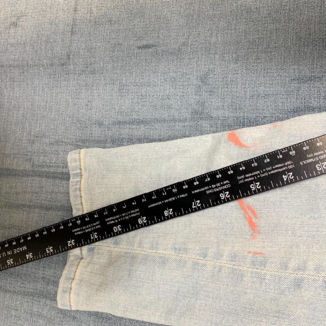 Zara Zara Jeans Mens 38 Blue Denim Cotton Stretch Light Wash Skinny Jeans Streetwear 5-Pocket Design Mens Size US 38 / EU 54 - 7 Thumbnail