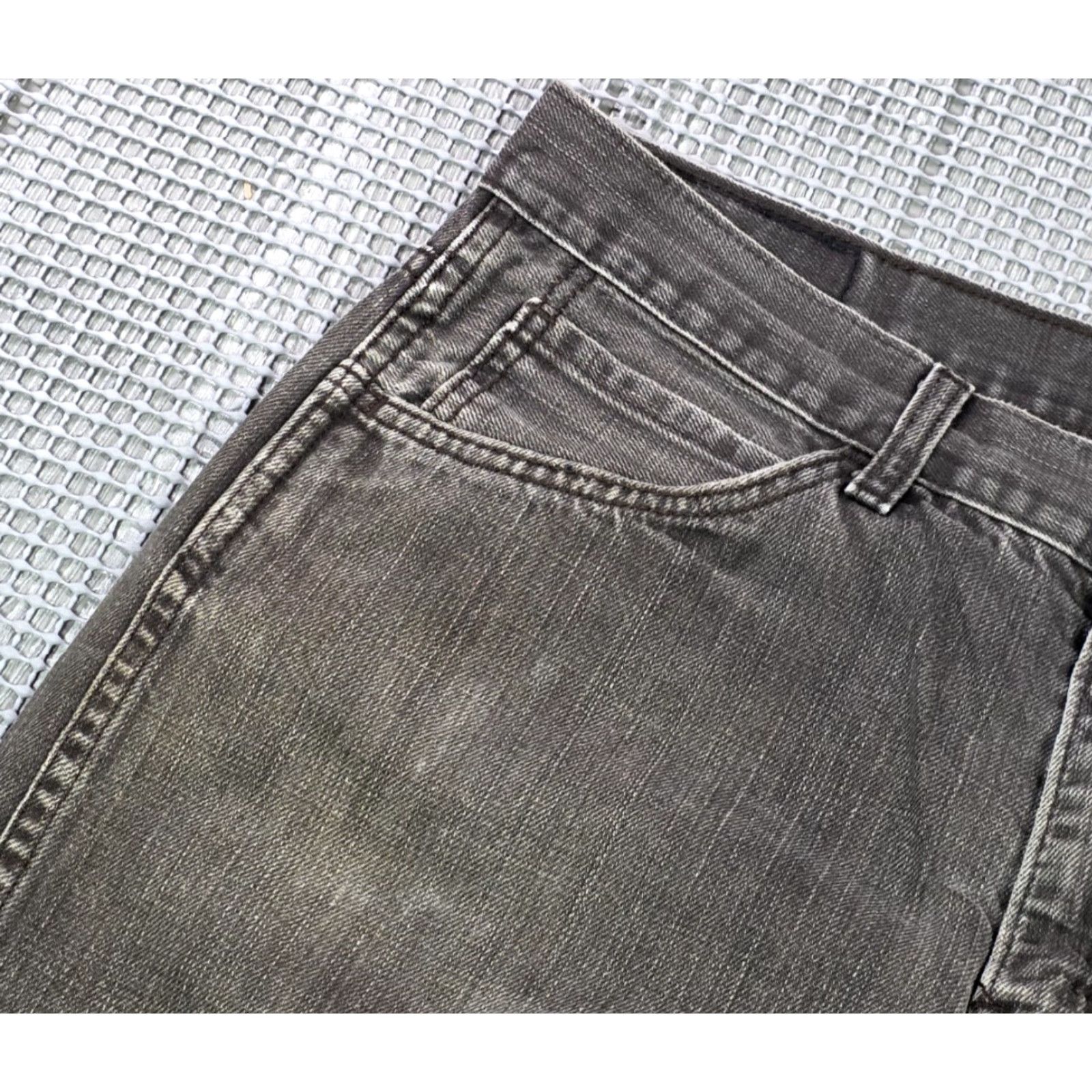 Levi's Levi’s 513 Jeans 36x33 Slim Straight Men Gray Distressed Fade Medium Wash 5-Pocket Cotton Blend Denim Regular Size Type: Regular Mens Size US 36 / EU 52 - 5 Thumbnail