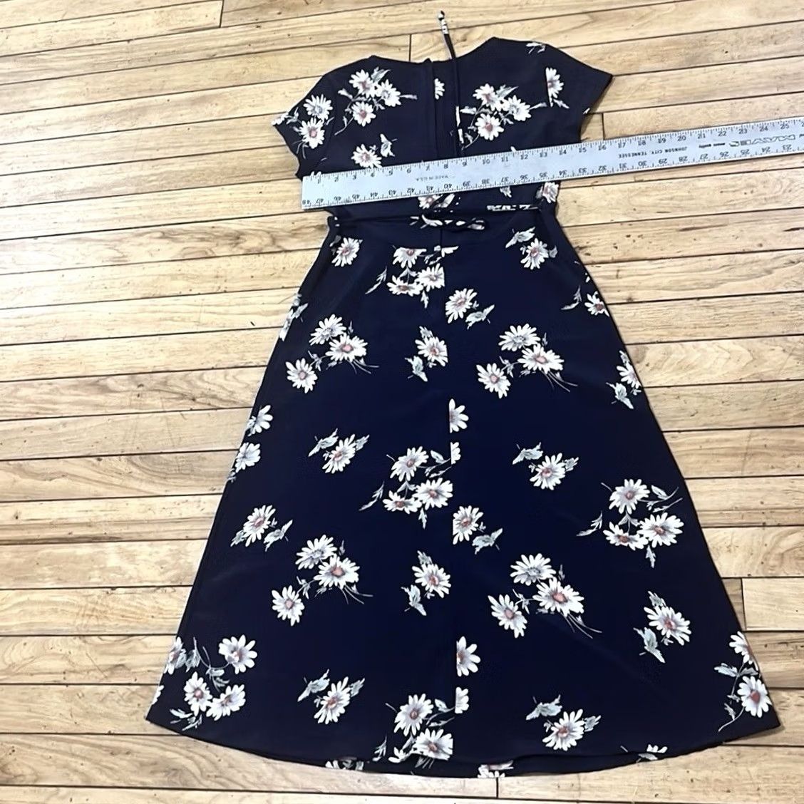 Vintage VINTAGE The Limited Midi Dress Women 8 Blue Floral Daisy Empire Waist Belle Fairy Whimsy Size M / US 6-8 / IT 42-44 - 7 Thumbnail