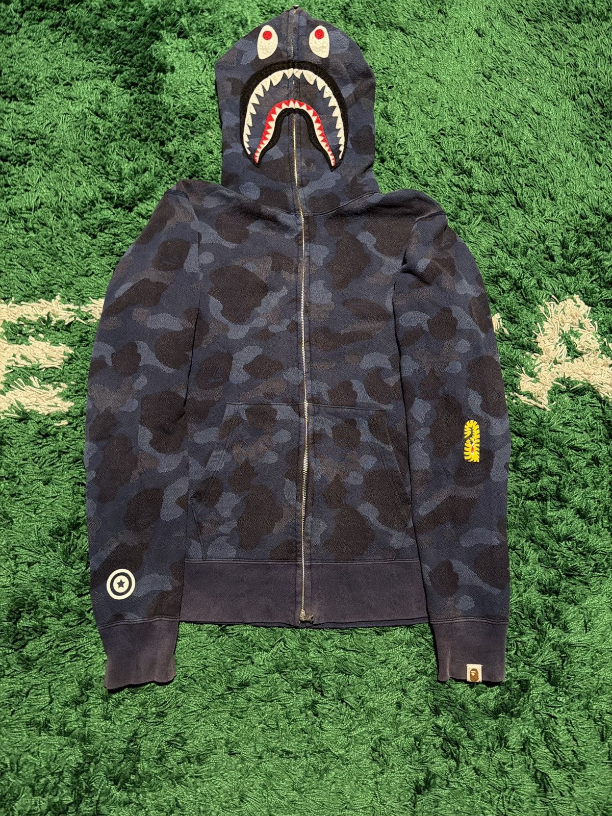 Bape BAPE Color Camo PONR Shark Full Zip Hoodie Fall/Winter 2019 Size US L / EU 52-54 / 3 - 1 Thumbnail