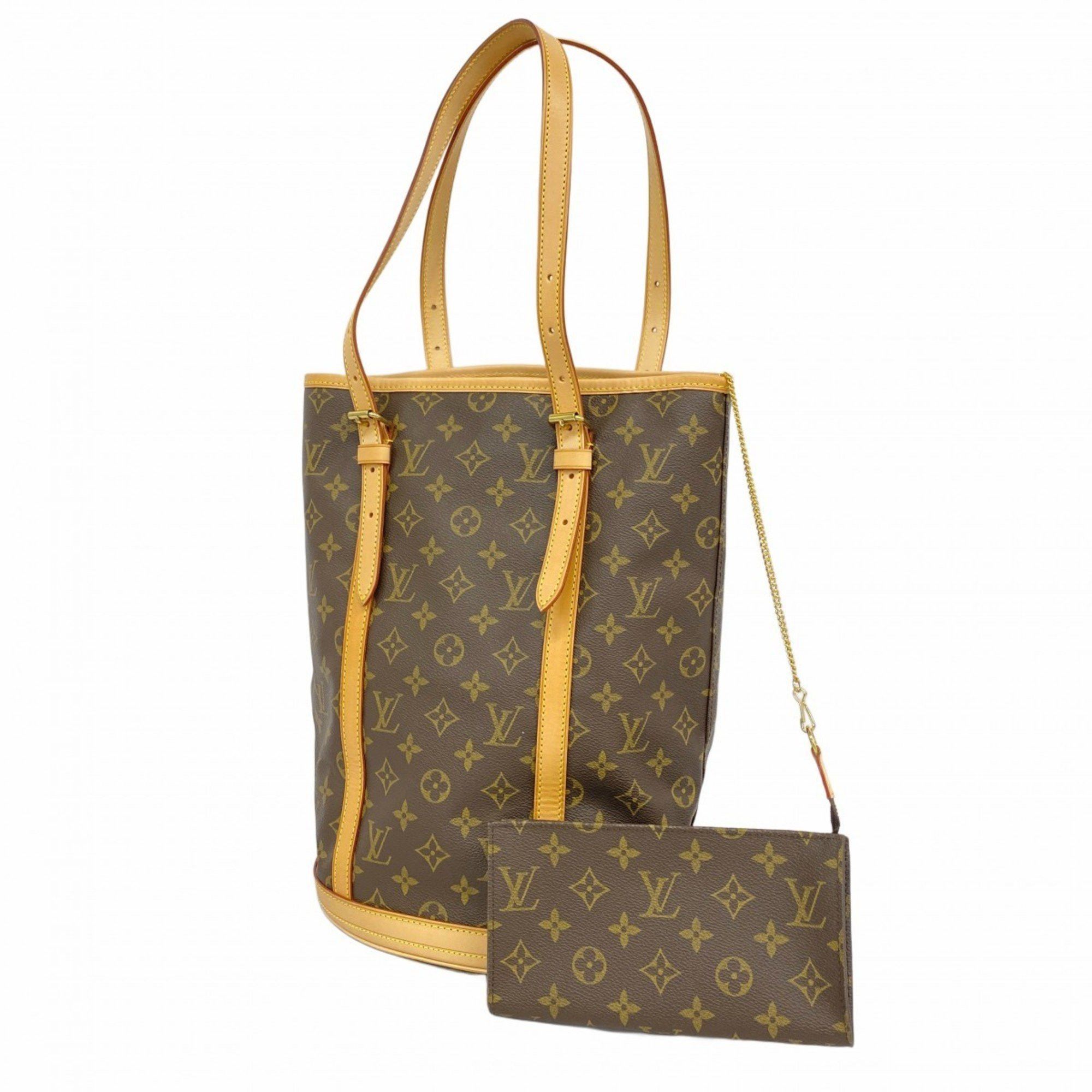 Louis Vuitton Tote Bag Monogram Bucket Gm M42236 Brown Women's