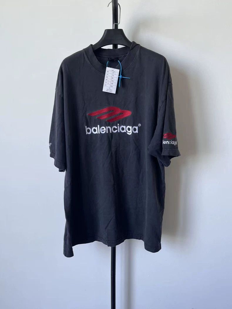 F*d様 BalenciagaバレンシアガTシャツNicolas Ghesqui BALENCIAGA バレンシアガ New Tape Type Tシャツ ブラック 黒