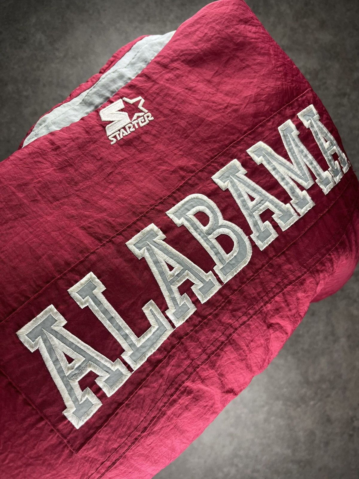 Starter Starter Alabama Tide Football College Jacke - Rot - Vintage Size US L / EU 52-54 / 3 - 10 Thumbnail